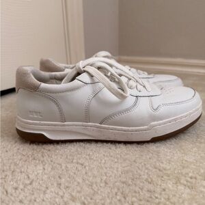 Madewell White and Tan Sneakers